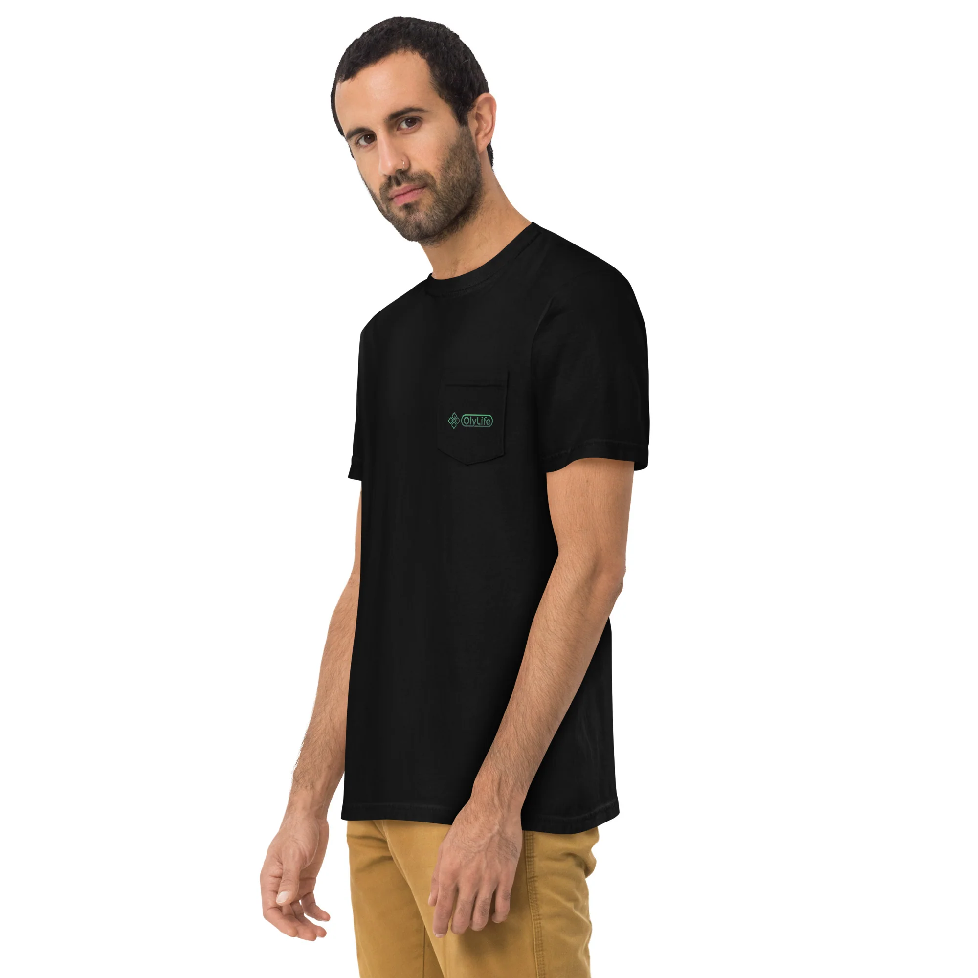 OlyLife Unisex garment-dyed pocket t-shirt - Image 10