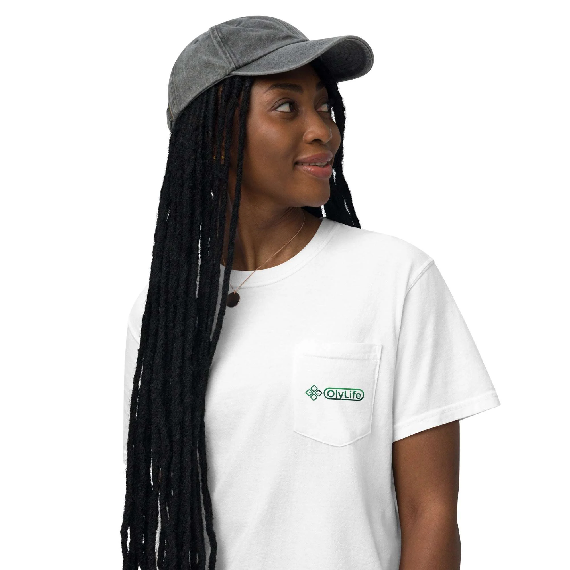 OlyLife Unisex garment-dyed pocket t-shirt - Image 7